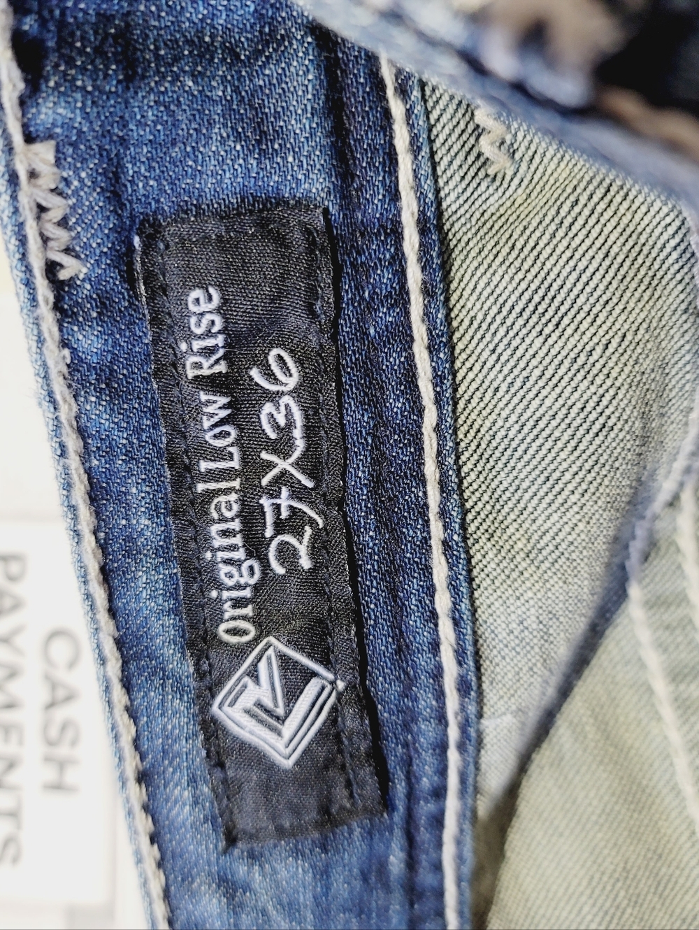 Rock & Roll Original Low Rise Bootcut Jeams, Size 27 - Picture 6 of 6